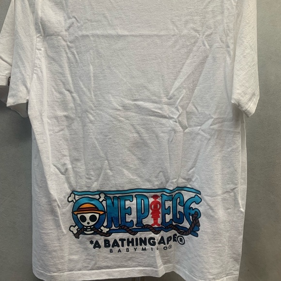 Bathing ape X One piece anime mens small tshirt - Picture 5 of 7